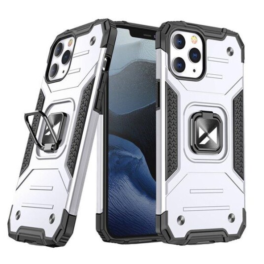 Wozinsky Wozinsky Ring Armor Armored Hybrid Deksel + Magnetisk Holder Iphone 13 Pro Max Silver