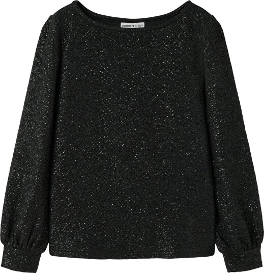 Name It Genser - NkfRisine - Black - Name It - 7-8 år (122-128) - Genser - Svart