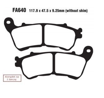 Bremseklosser EBC Brakes FA640V Bremseklosser EBC Brakes FA640V