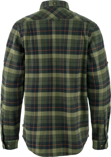 Fjellreven Men"s Singi Heavy Flannel Shirt Black deep Forest L