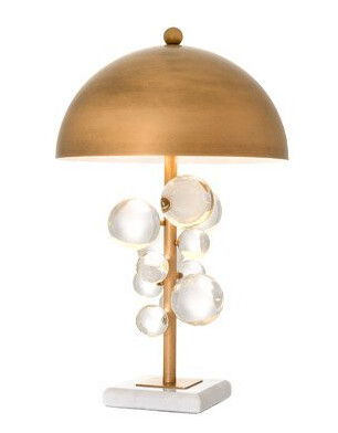 Floral bordslampa mässing Floral bordslampa mässing
