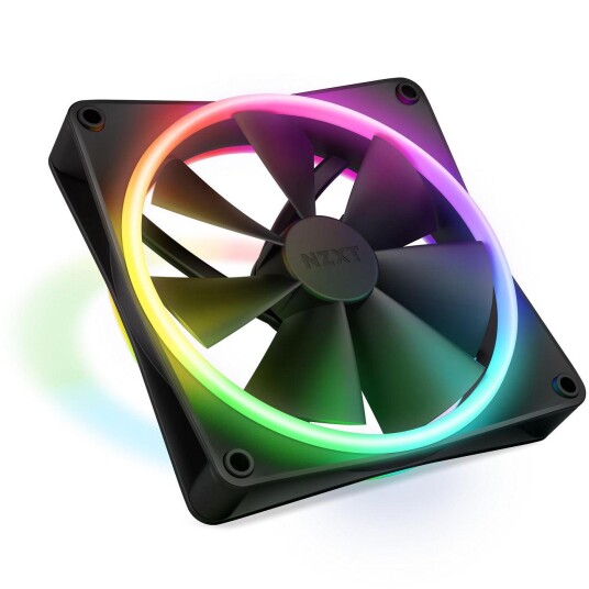 NZXT F140 RGB DUO Kabinettvifte 140 mm Sort med PWM og LED-belysning NZXT F140 RGB DUO Kabinettvifte 140 mm Sort med PWM og LED-belysning