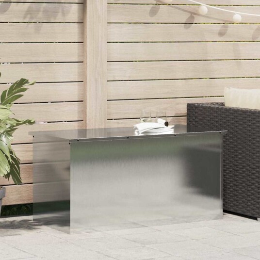 vidaXL Hageoppbevaringsputeeske Stål 100 x 50,5 x 50 cm 220 sølv vidaXL Hageoppbevaringsputeeske Stål 100 x 50,5 x 50 cm 220 sølv