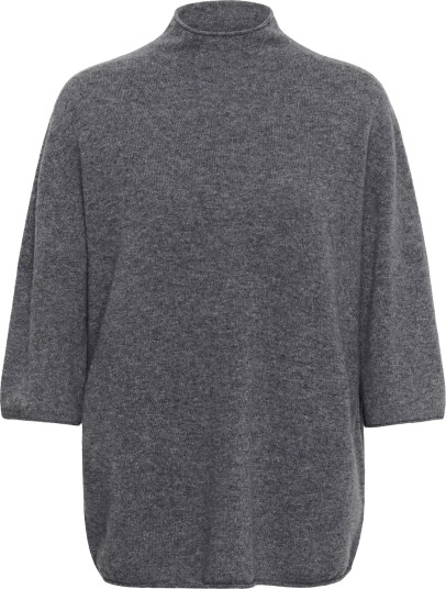 Soaked Slsida Seamless Rollneck Ss Grey L
