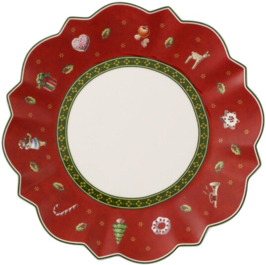 Villeroy & Boch Toy´s Delight Bread & Butter asjett Ø18 cm Hvit rød
