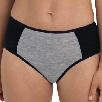Anita Truser Sports High Waist Panty Plus Svart 40 Dame