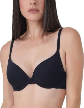 sassa BH Bamboo Jacquard Padded Bra Marine viskose D 75 Dame
