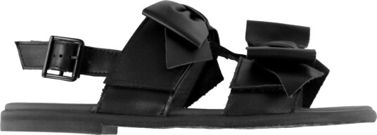 ANGULUS Sandals Flat Open Toe Op Black 35 ANGULUS Sandals Flat Open Toe Op Black 35