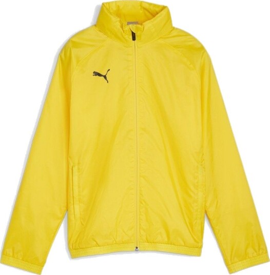 PUMA Jakke Teamgoal All Weather Raskere Gul/PUMA Svart Barn størrelse 116 cm