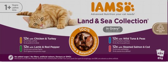 IAMS Advanced Nutrition Adult Land & Sea I Saus 48X85 G