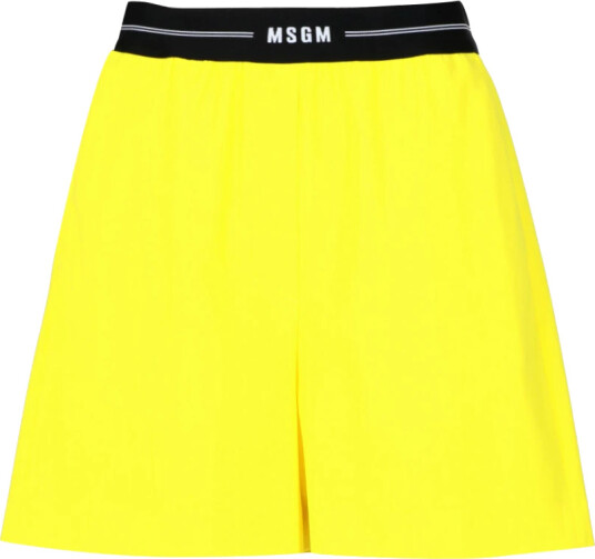 Msgm Dame Shorts Gul S, Msgm Dame Shorts Gul S,