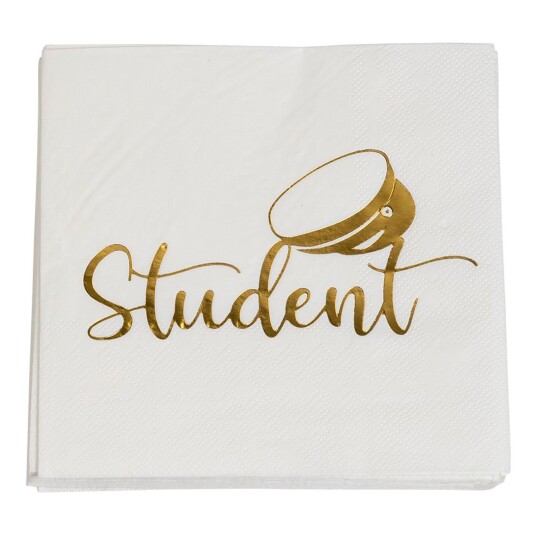 Kaffeservietter «Student» Gull 16 pakning Kaffeservietter «Student» Gull 16 pakning