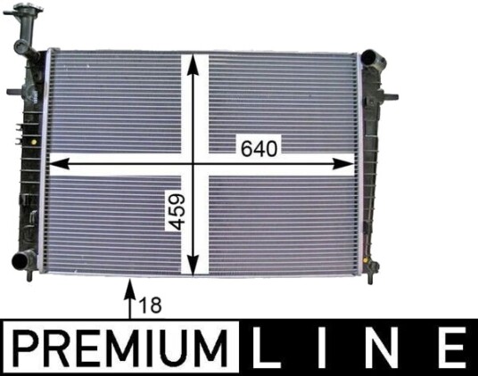 MAHLE CR 1333 000P Radiator motorkjøling MAHLE CR 1333 000P Radiator motorkjøling