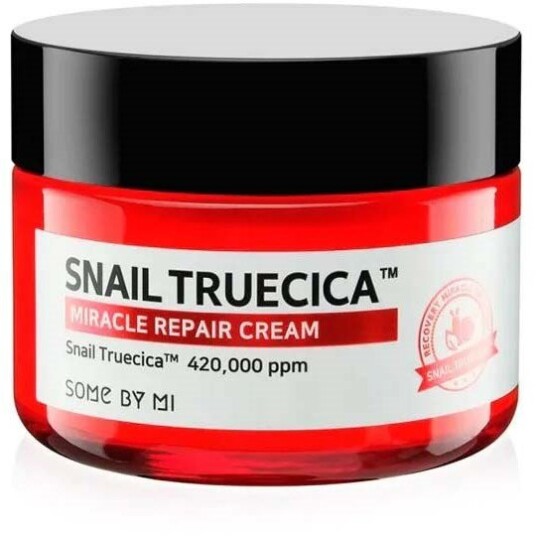 Some By Mi Snail Truecica Gjenoppbyggende Ansiktskrem 60 g for Fet og Kombinert Hud Some By Mi Snail Truecica Gjenoppbyggende Ansiktskrem 60 g for Fet og Kombinert Hud