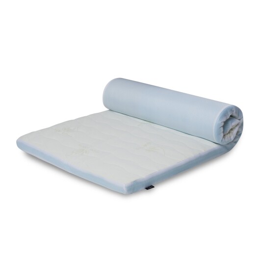 By Borg Overmadrass 7 soner 140x200 cm - Høyde 7 cm - Antibakterielt trekk med Aloe Vera - Memory foam overmadrass By Borg Overmadrass 7 soner 140x200 cm - Høyde 7 cm - Antibakterielt trekk med Aloe Vera - Memory foam overmadrass