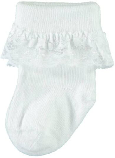 Name It Pagna babysokker - white alyssum