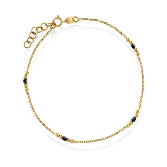 Pan Jewelry, Armbånd i 585 gult gull med kuler, 20 cm Pan Jewelry, Armbånd i 585 gult gull med kuler, 20 cm