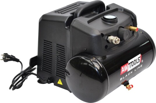 AWTools Kompressor Black Line 6 l, 1.5HK (Olje-Fri)