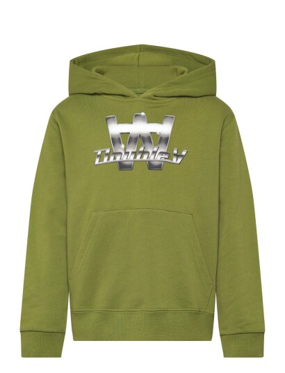 WOOD WOOD Wwizzy Chrome Combo Hoodie Gots Green 122 128