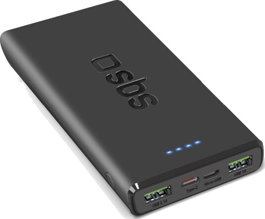 Sbs Ttbb10000fastpd2 Power Bank 10000 Mah Black