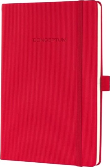 Sigel Conceptum Rød A5 194 Ark 80 G/M² Rute Papir Innbundet Hardcover
