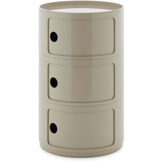 Kartell Componibili New Big Oppbevaring Med 3 Rom Dove Grey Kartell Componibili New Big Oppbevaring Med 3 Rom Dove Grey