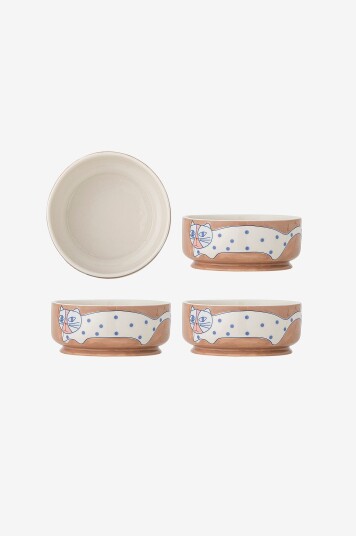 Bloomingville - Missy Bowl, sett med 4 stk. - Brun