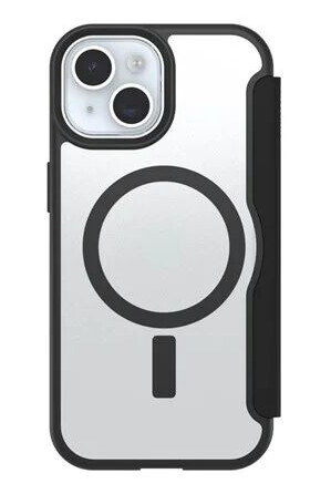 OtterBox React Folio MagSafe Apple iPhone 16e/15/14/13 Black Crystal clear/black