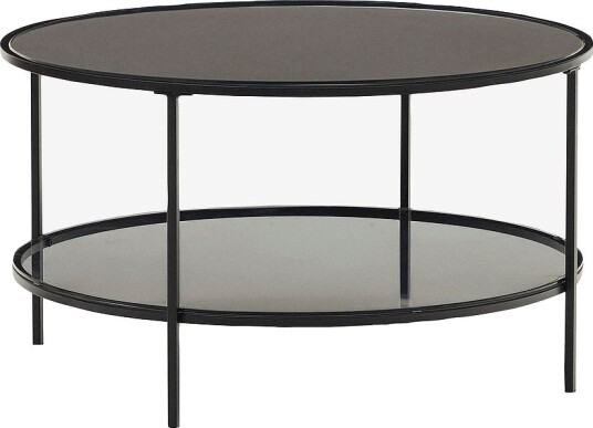 Kave HomeSofabord Gilda diameter 80 cmSvartSofabord