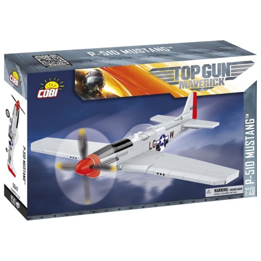 Cobi Top Gun: Maverick Byggesett 150 Deler P-51d Mustang Cobi Top Gun: Maverick Byggesett 150 Deler P-51d Mustang