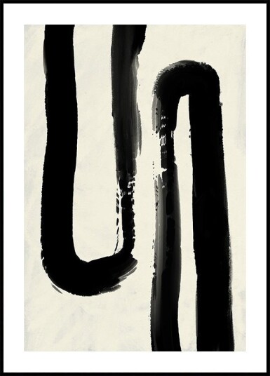 Monochrome Flow Plakat Plakat / 30x40cm