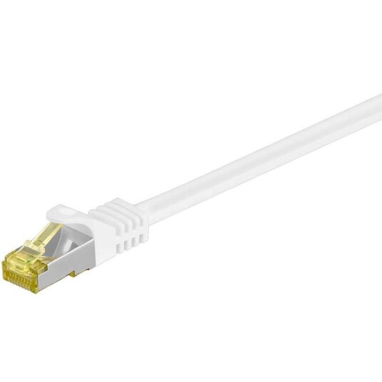 Goobay CAT 7 Nettverkskabel 7,5 m S/FTP Hvit med RJ45-kontakter Goobay CAT 7 Nettverkskabel 7,5 m S/FTP Hvit med RJ45-kontakter