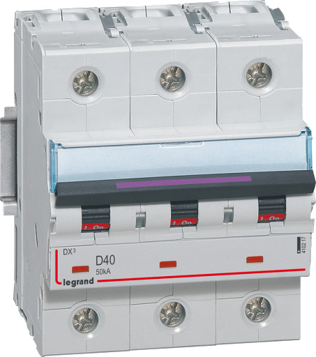 Legrand DX3 MCB automatsikring D40 3P 4.5M 50kA