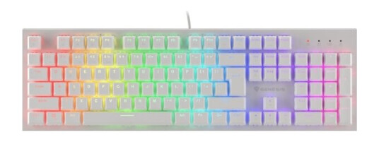 Genesis Keyboard Gaming Keyboard Genesis Thor 303 White Fr Rgb Lighting Mechanical Brown Switch