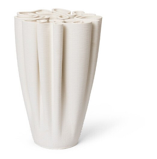 Ferm Living Dedali Vase H25 Off White Lampemesteren Ferm Living Dedali Vase H25 Off White Lampemesteren