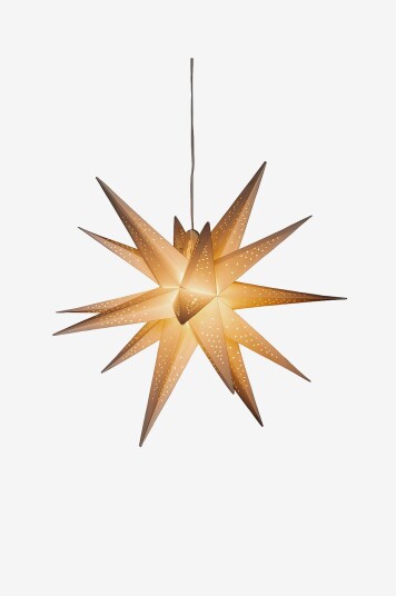 Konstsmide - 3-D Papirstjerne LED høyde 60 cm - Hvit