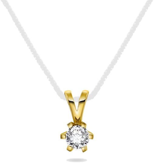 Vida By Pan Jewelry Vida diamantanheng i 585 gult gull 0,20 ct Vida By Pan Jewelry Vida diamantanheng i 585 gult gull 0,20 ct