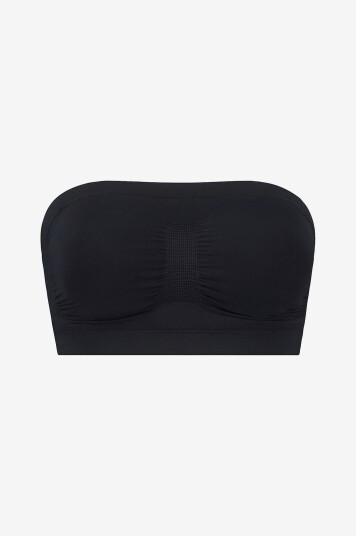 Bye Bra Formende topp Soft Touch Seamless Tube Top firm support Svart
