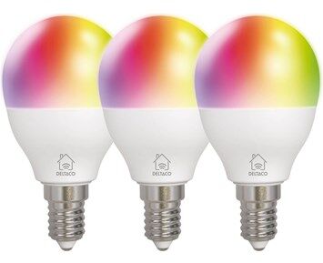 Deltaco Smart Home RGB Bulbs E14 G45 5w Mini Globe