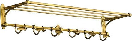 Hattehylle Arini Messing