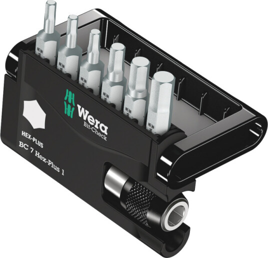 Wera Bit-Check 7 Hex-Plus Bitssett 6 Deler 2-6 Mm i Metrisk Wera Bit-Check 7 Hex-Plus Bitssett 6 Deler 2-6 Mm i Metrisk