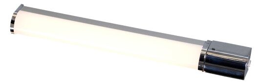Cleo vegglampe Krom med stikkontakt for baderom 6W IP44 3000 Kelvin 49 cm