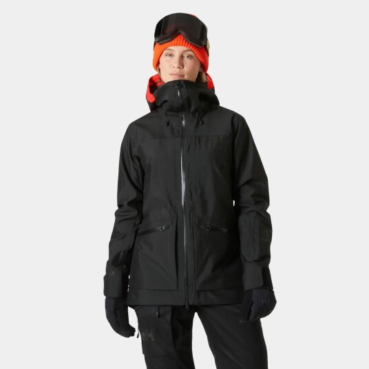 Helly Hansen Dame Powderqueen 3.0 Slitesterk Skijakke Svart Xs
