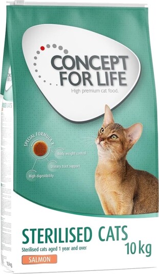 Concept For Life Tørrfôr Sterilised Cats Laks 2 X 10 kg