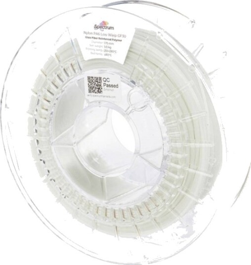 Spectrum PA6 Low Warp GF30 Filament 1.75 mm 500 g Natural 80721 Spectrum PA6 Low Warp GF30 Filament 1.75 mm 500 g Natural 80721