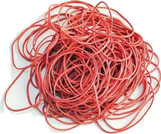 Q Connect Viskelær Q Connect 100 G Ø 50 Mm Rød Q Connect Viskelær Q Connect 100 G Ø 50 Mm Rød