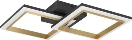 Eglo Calliera Loft 525X310 2500 Lm 4000 K Dimmbar Sort/Hvit