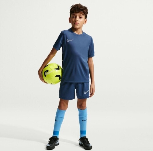 Nike Trenings T Skjorte Dri FIT Academy 25   Marineblå/Hvit Barn størrelse Small