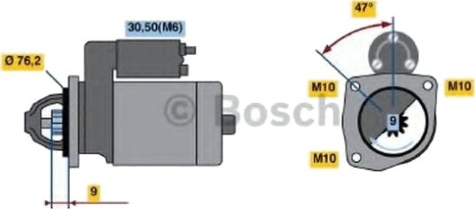 BOSCH 0 986 021 820 Starter BOSCH 0 986 021 820 Starter