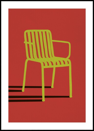 Green Chair Shadow Plakat / 70x100